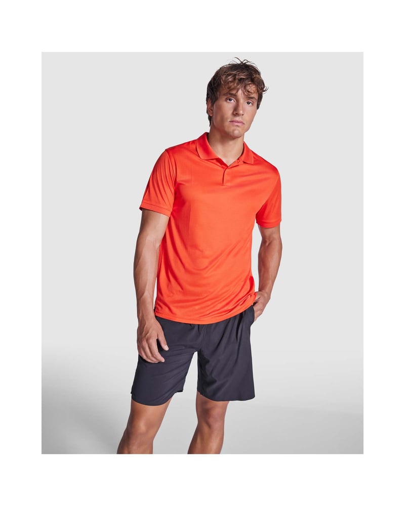 Roly Tormo miesten kierrätyspolyesteri-pikeepaita – Packshot takaa