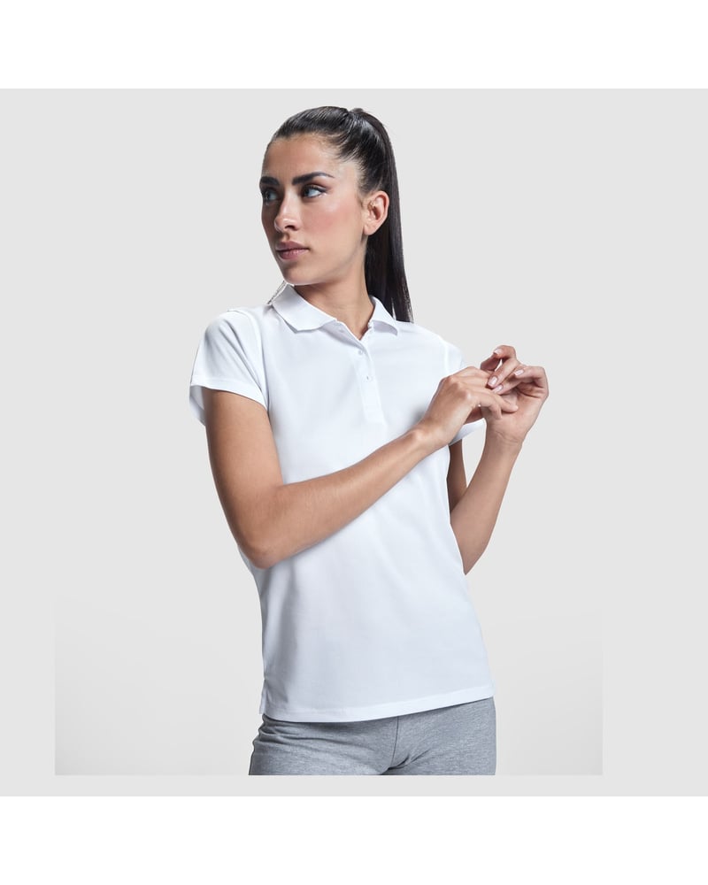 Roly Monzha naisten urheilupikeepaita – Packshot takaa