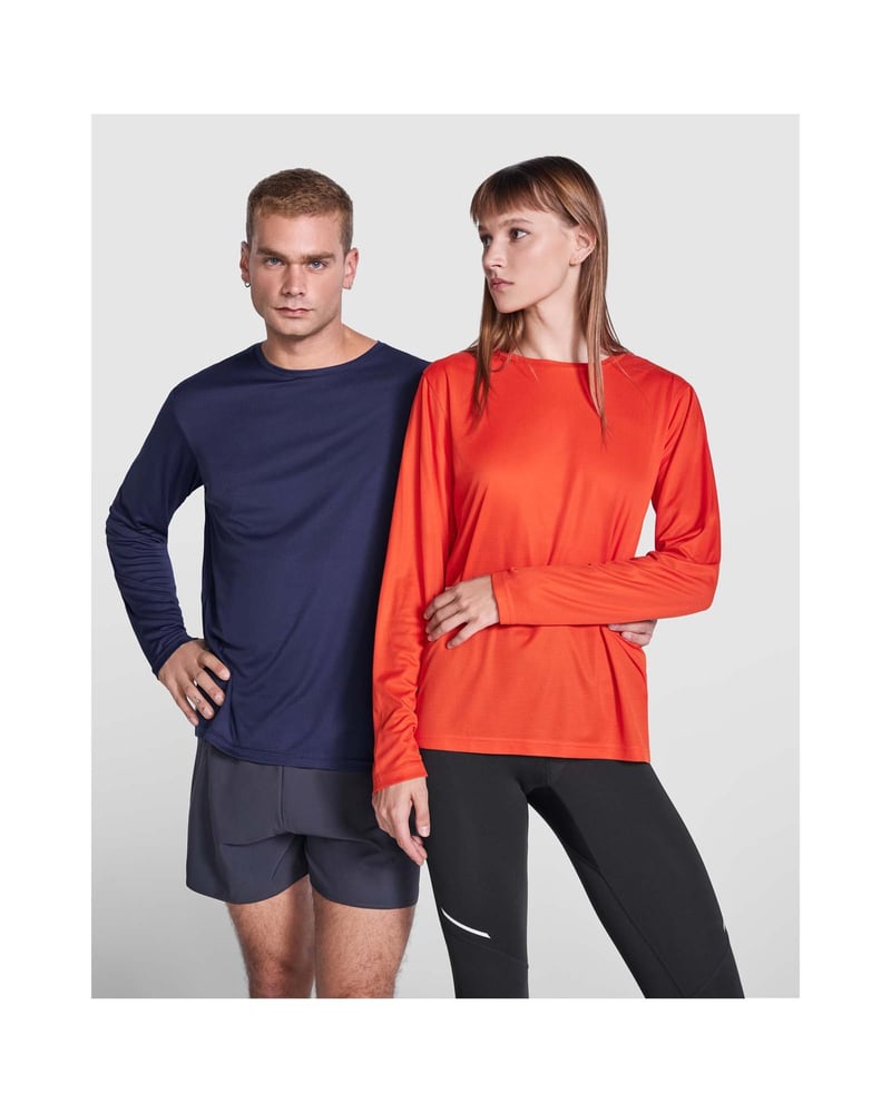 Roly Estoril unisex pitkähihainen t-paita – Packshot takaa