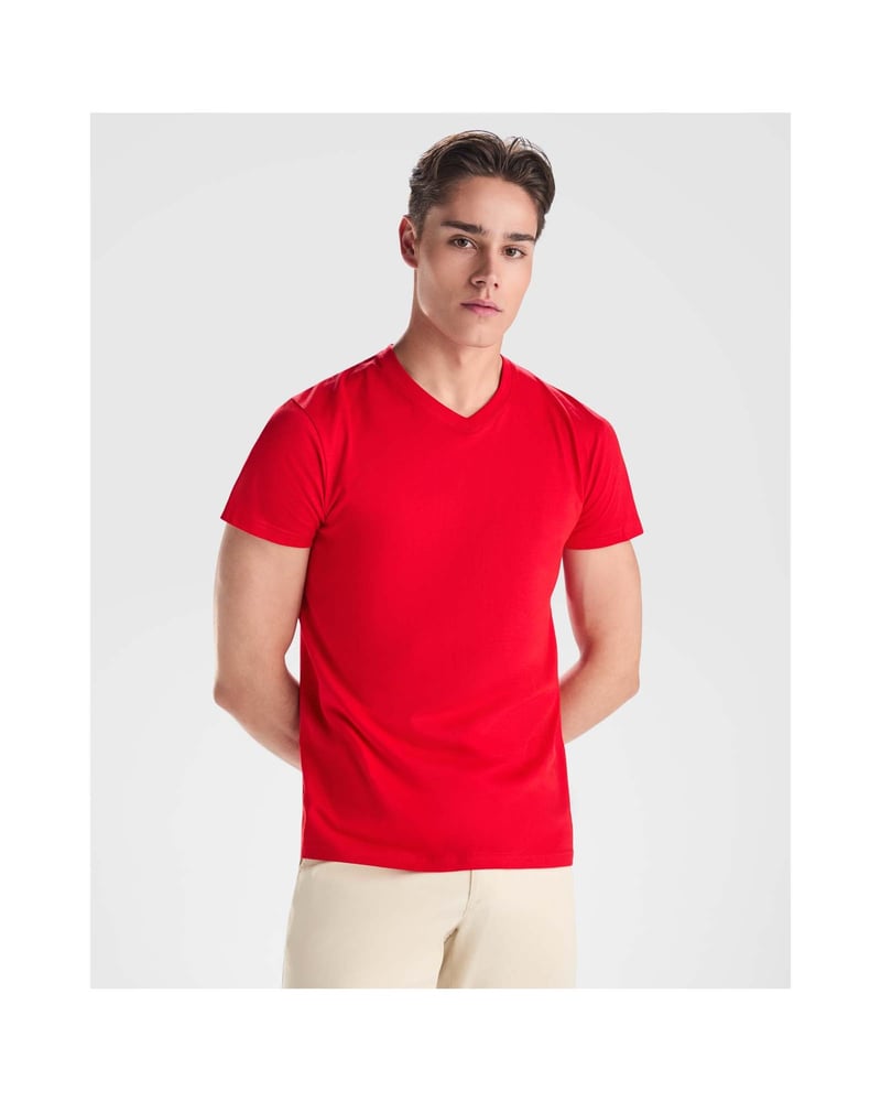 Roly Samoyedo miesten t-paita v-kaula-aukolla – Packshot edestä