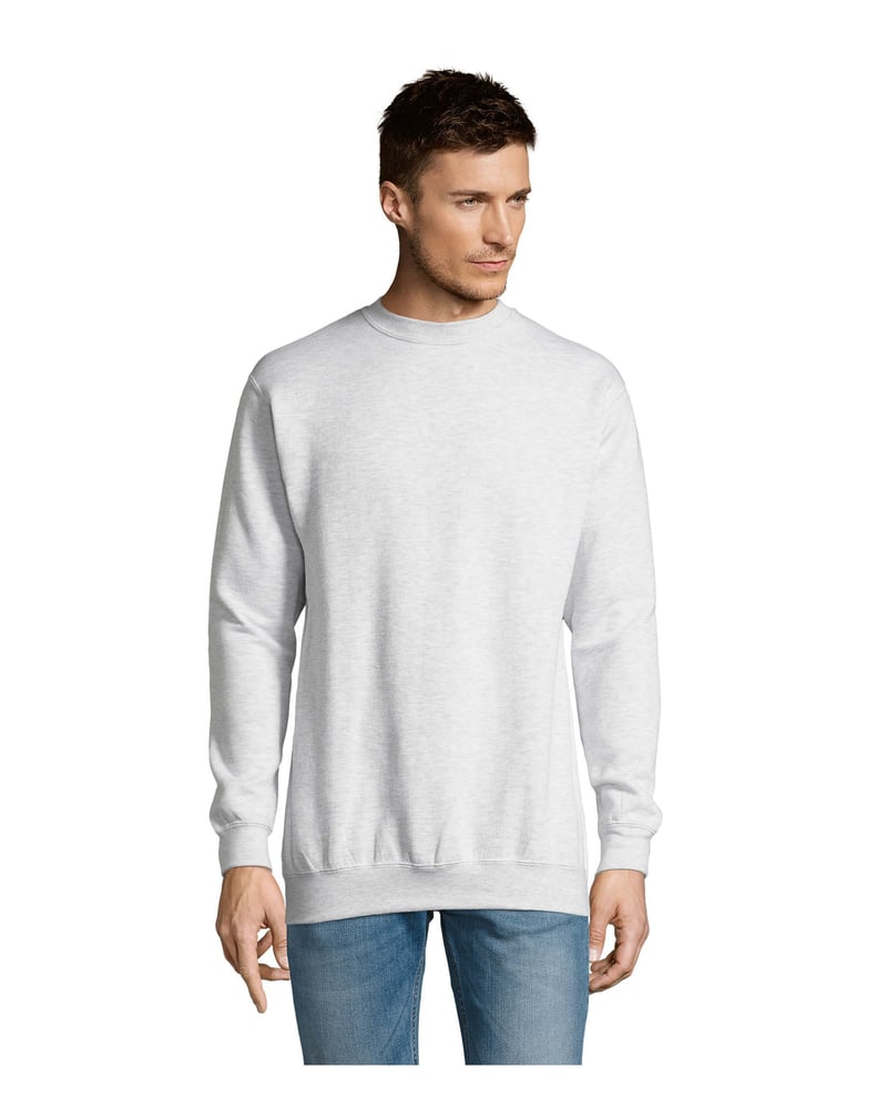 Unisex collegepaita puuvilla 280 g — Sol's New Supreme – Studio edestä