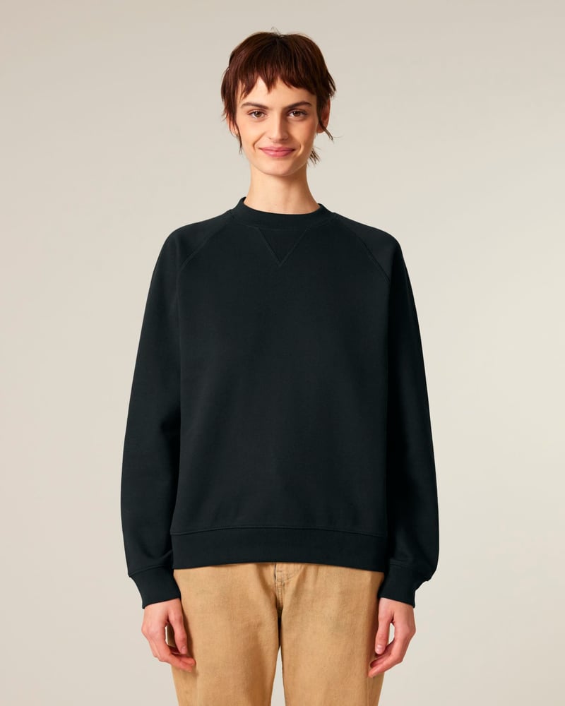 Stanley/Stella Knoxer unisex collegepaita, relaxed fit, 400 g – Studio edestä