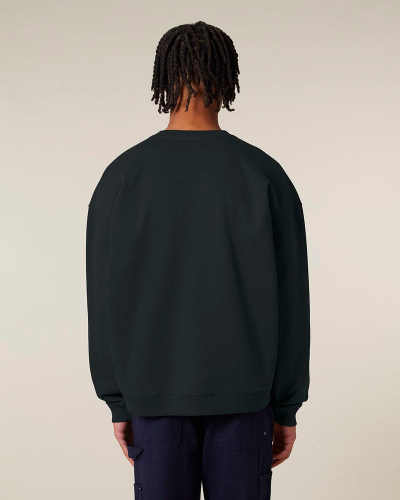 Stanley/Stella Radder 2.0 unisex collegepaita, oversized, 350 g – Packshot edestä