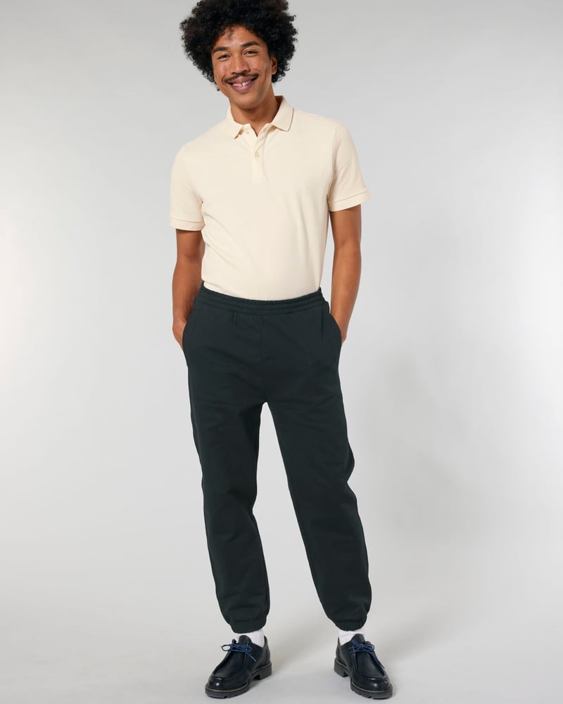 Stanley/Stella Jammer Dry unisex collegehousut, relaxed fit, 400 g – Studio edestä