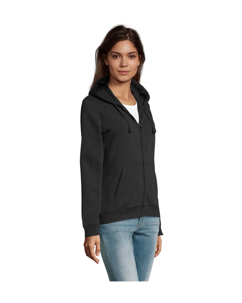 Naisten huppari polyesteri 280 g — Sol's Spike – Packshot edestä