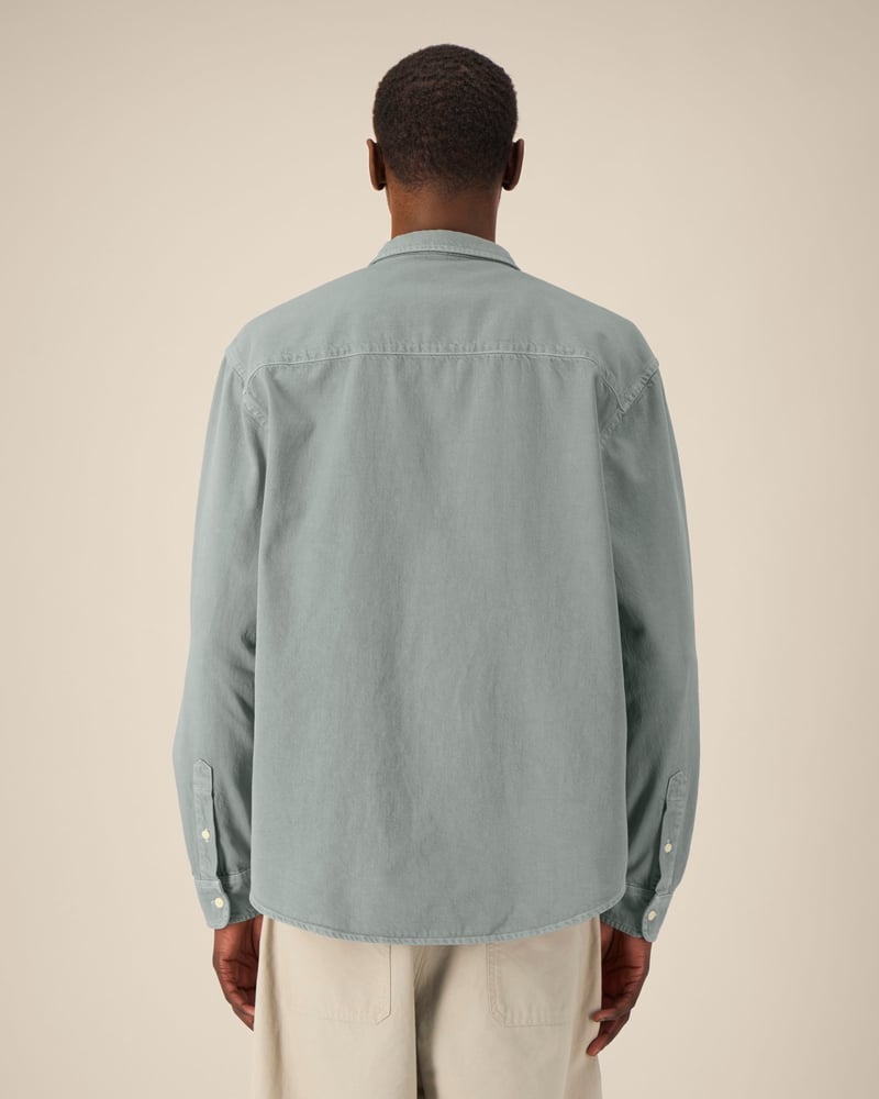 Stanley/Stella Worker unisex kauluspaita, relaxed fit, 285 g – Packshot edestä