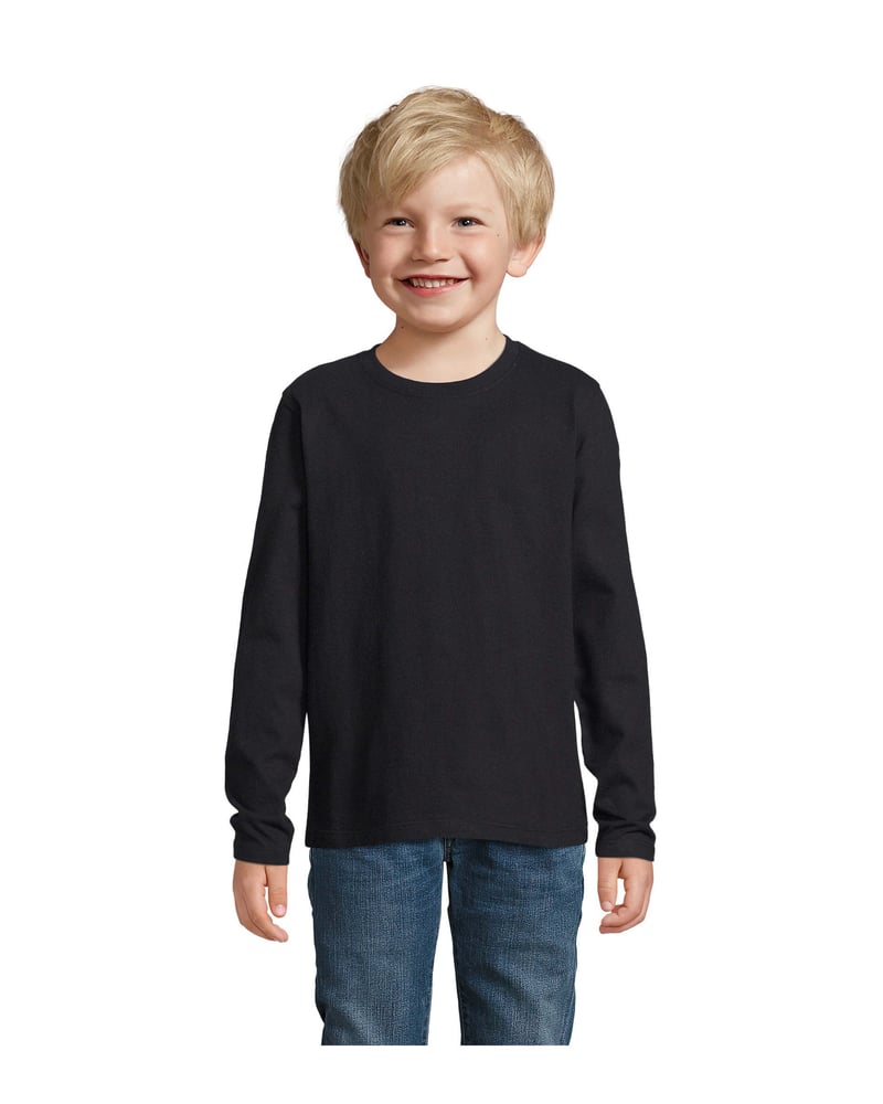 Lasten t-paita puuvilla 190 g — Sol's Imperial Lsl – Studio edestä