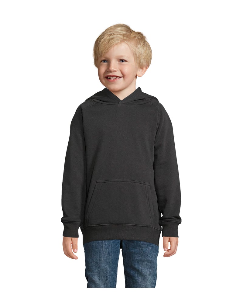 Lasten huppari luomupuuvilla 280 g — Sol's Stellar – Studio edestä