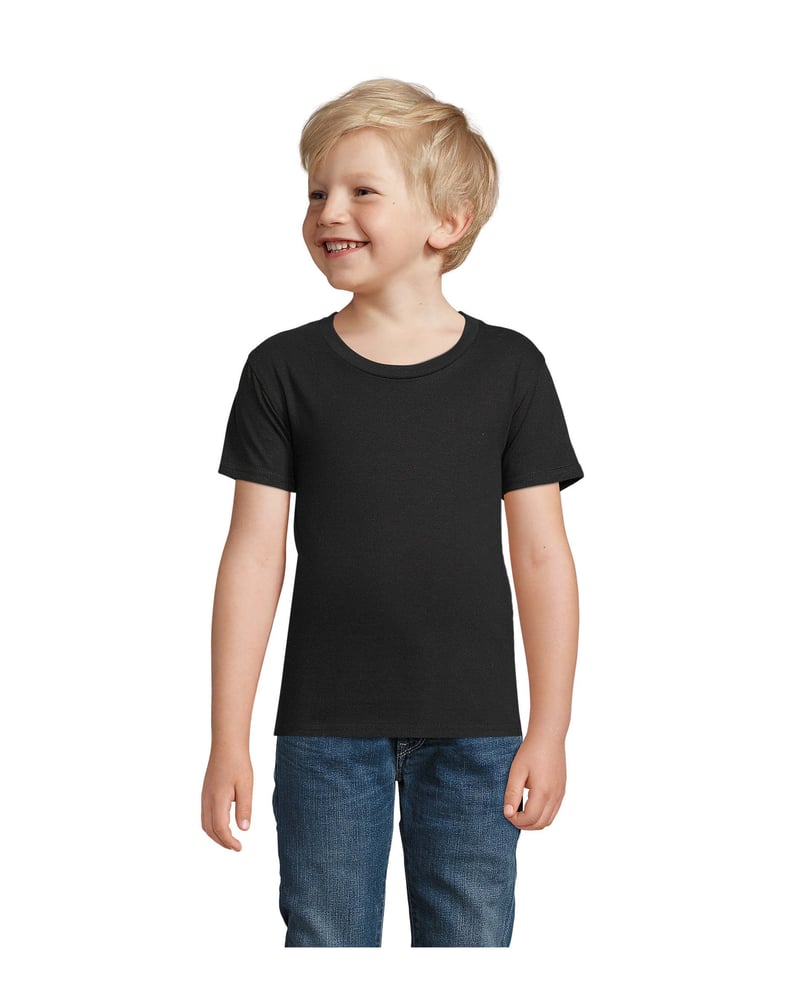 Lasten t-paita luomupuuvilla 175 g — Sol's Pioneer – Studio edestä