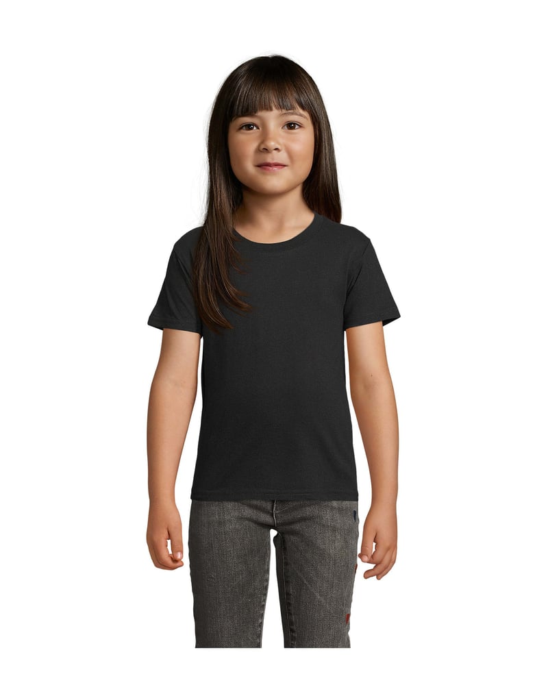 Lasten t-paita luomupuuvilla 150 g — Sol's Crusader – Studio edestä