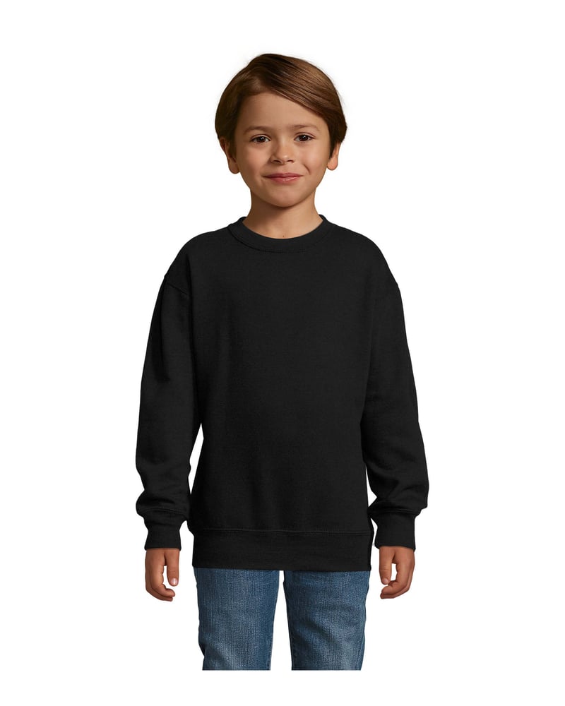 Lasten collegepaita puuvilla 280 g — Sol's New Supreme – Studio edestä