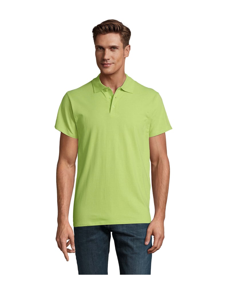 Sol's Spring II miesten pikeepaita puuvilla 210 g – Studio edestä