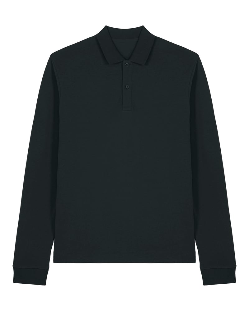 Stanley/Stella Prepster 2.0 Long Sleeve unisex pitkähihainen pikeepaita, medium fit, 240 g – Packshot takaa