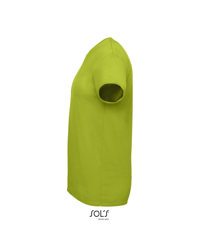 Unisex t-paita kierrätyspolyesteri 130 g — Sol's Sprint – Packshot edestä