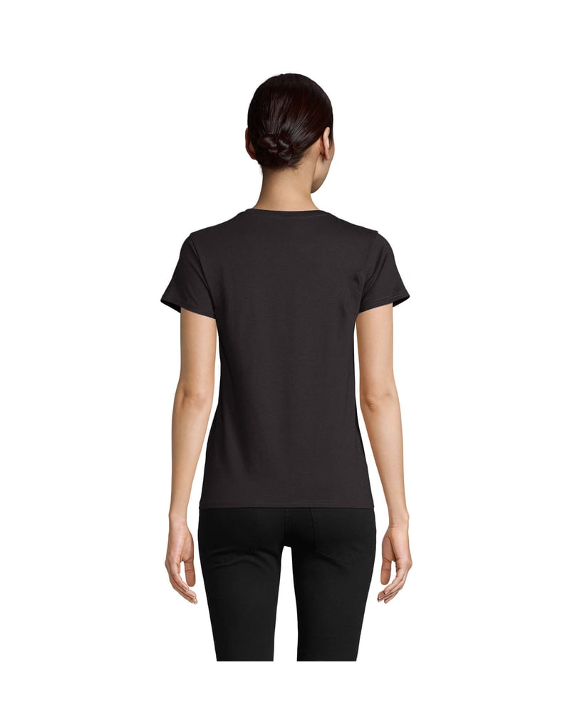 Naisten t-paita luomupuuvilla 150 g — Sol's Crusader – Packshot edestä