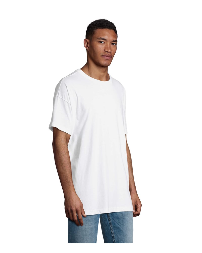 Miesten t-paita luomupuuvilla 180 g — Sol's Boxy – Packshot edestä