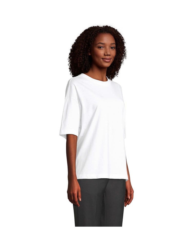 Naisten t-paita luomupuuvilla 180 g — Sol's Boxy – Packshot edestä