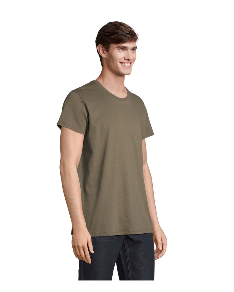 Unisex t-paita kierrätyspuuvilla 150 g — Sol's Re Crusader – Packshot edestä