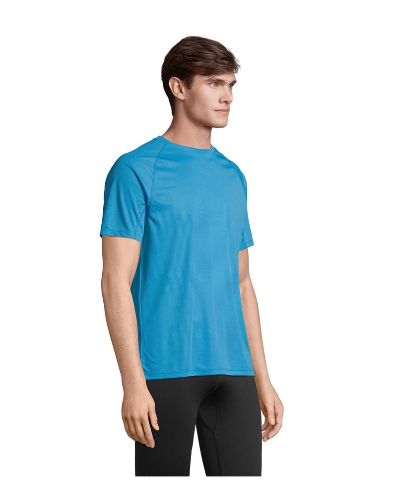 Unisex t-paita kierrätyspolyesteri 140 g — Sol's Vortex – Packshot edestä