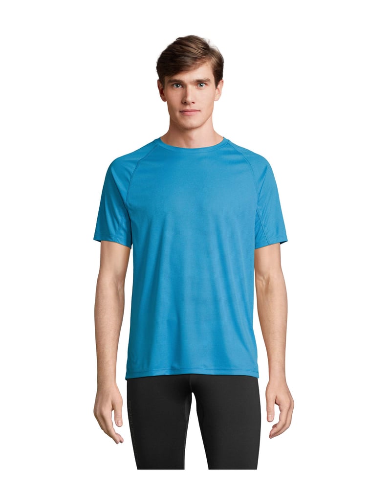 Unisex t-paita kierrätyspolyesteri 140 g — Sol's Vortex – Studio edestä