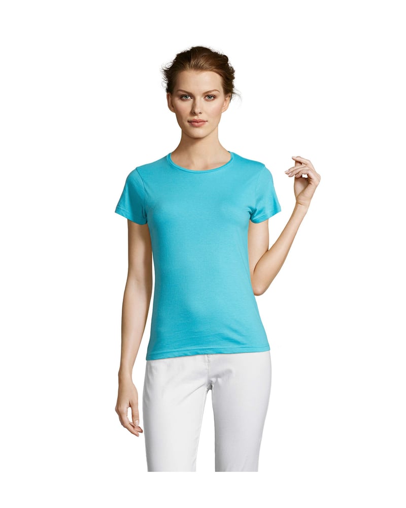 Naisten t-paita puuvilla 150 g — Sol's Miss – Studio edestä