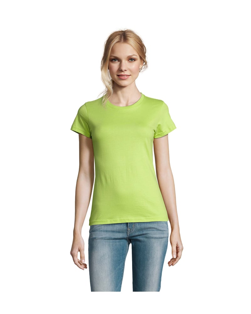 Naisten t-paita puuvilla 190 g — Sol's Imperial – Studio edestä