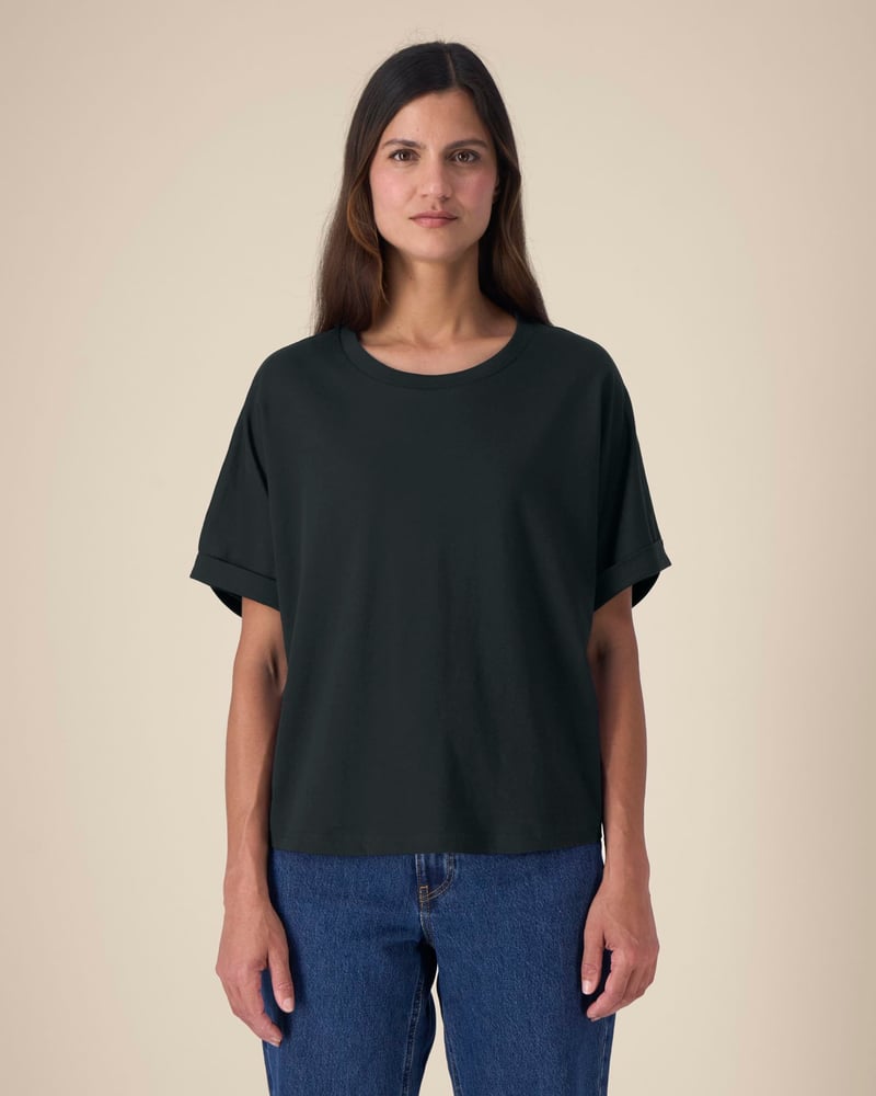 Stella Collider naisten t-paita, oversized, 155 g – Studio edestä