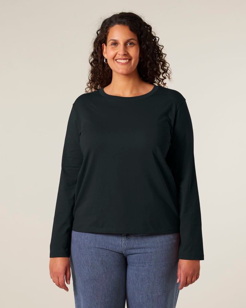 Stella Muser Long Sleeve naisten pitkähihainen t-paita, medium fit, 180 g – Studio edestä