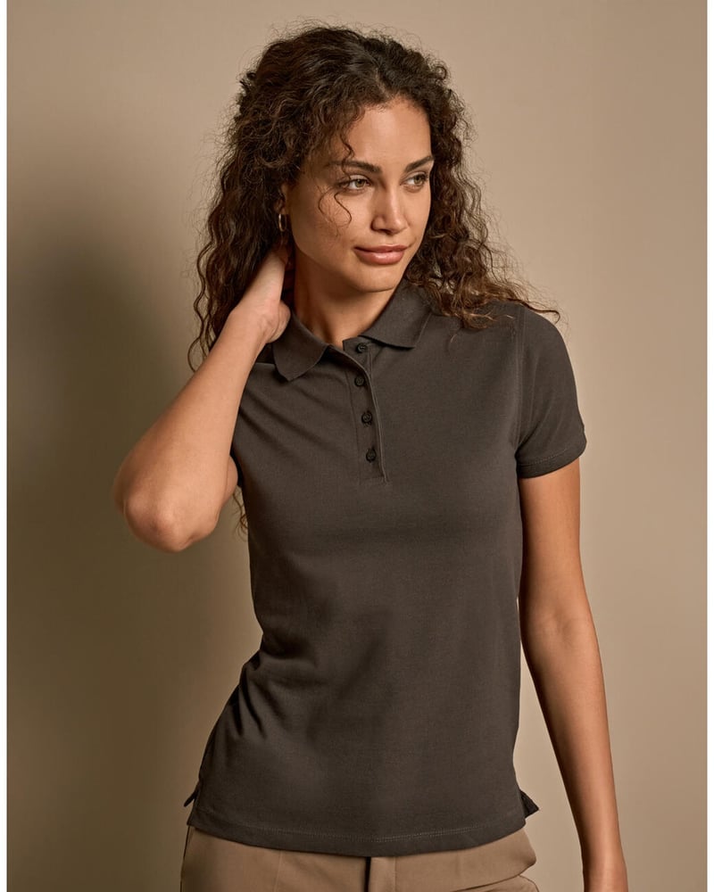 Tee Jays Heavy Polo naisten pikeepaita – Packshot takaa