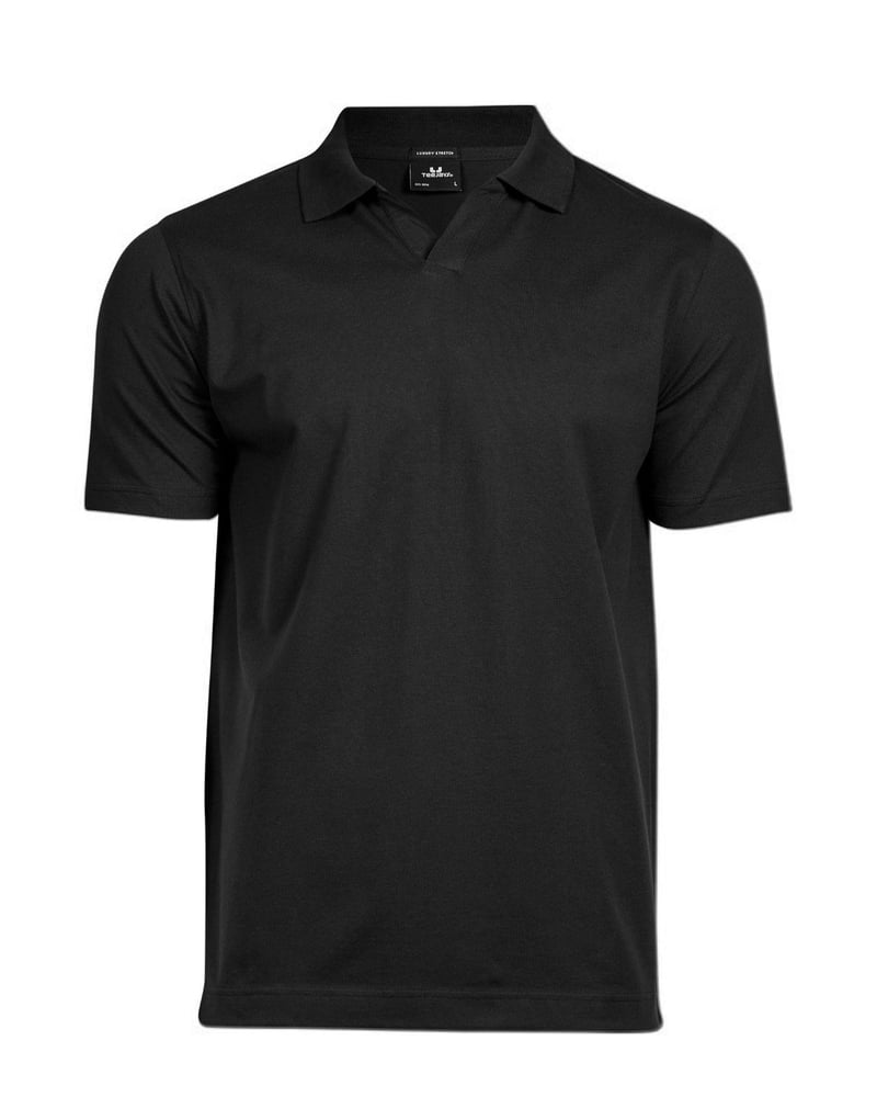 Tee Jays Luxury Stretch V-Neck Polo miesten pikeepaita – Studio edestä
