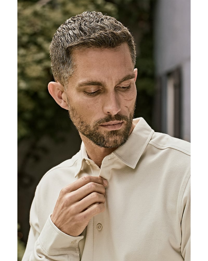 Tee Jays Luxury Stretch Shirt miesten kauluspaita – Packshot edestä