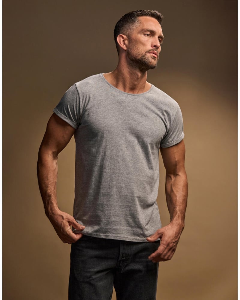 Tee Jays Roll-Up Tee miesten t-paita – Packshot takaa