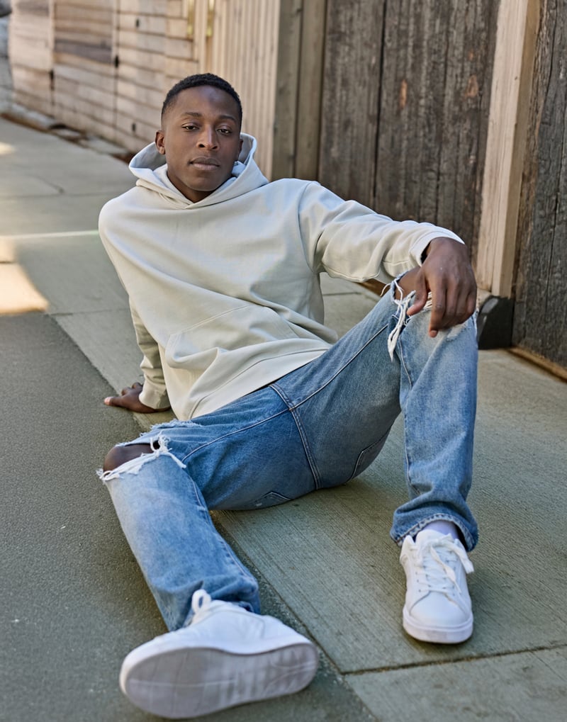 Tee Jays UNLABELED Heavy Loose Fit Hooded Sweatshirt huppari – Packshot takaa