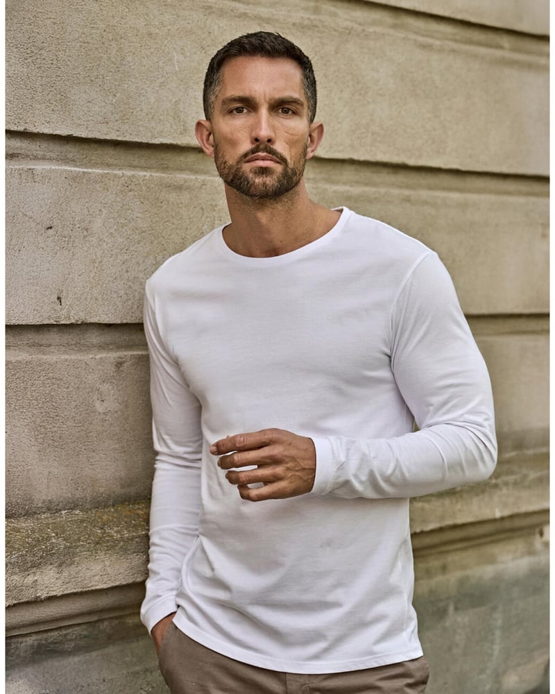 Tee Jays Long Sleeve Fashion Sof Tee miesten t-paita – Packshot edestä