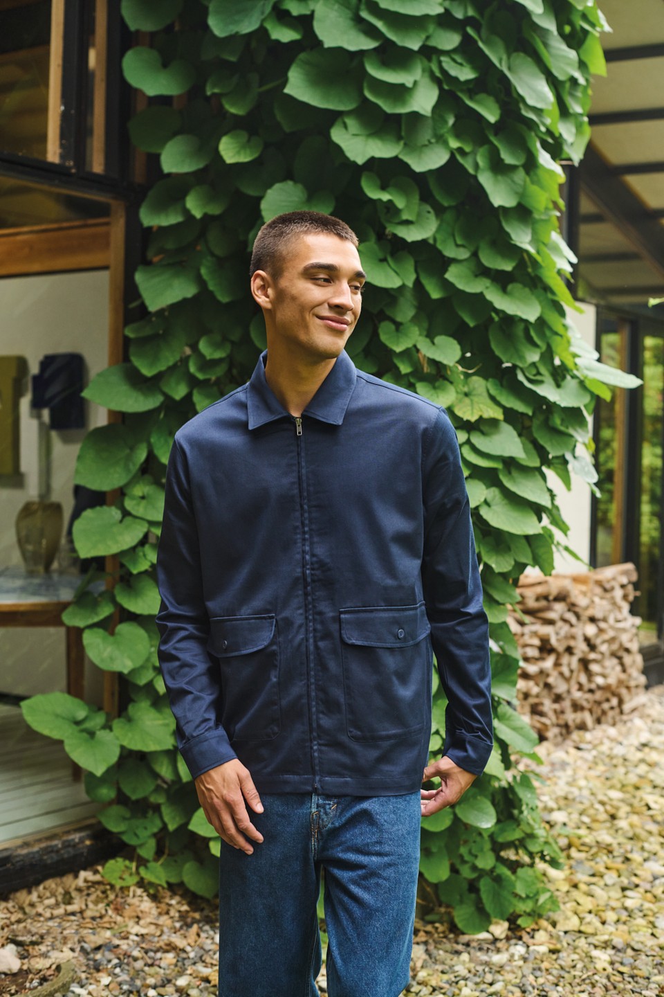 Mies Neutral-twill-takissa