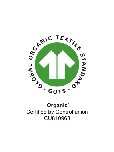 100 % sertifioitu luomupuuvilla