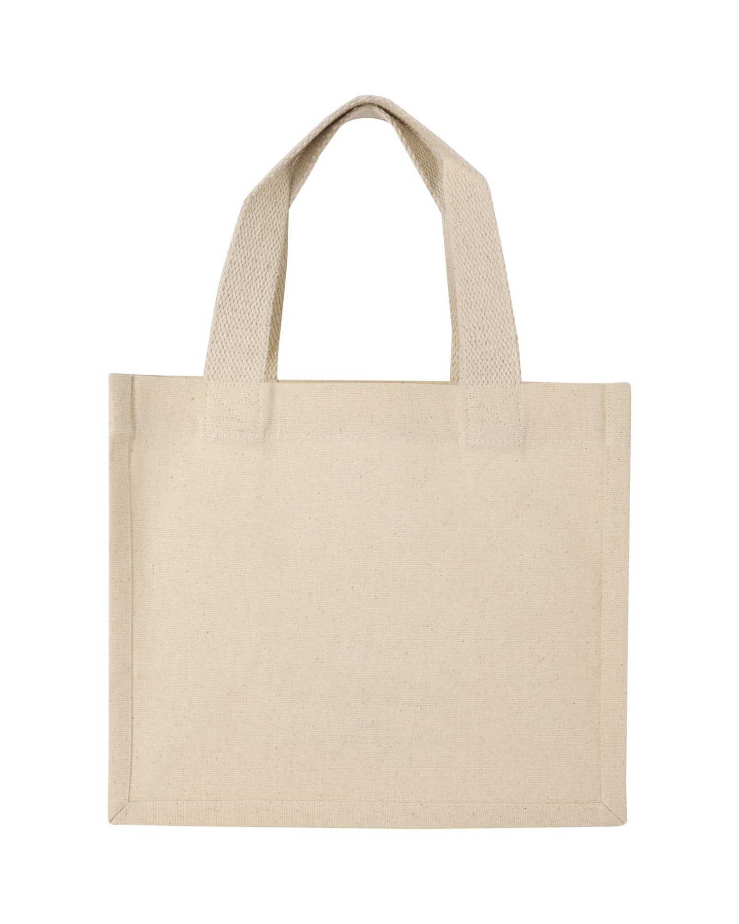 Odessa 220 g/m²:n GRS-kierrätetystä puuvillasta valmistettu minikassi vahvikkeilla 9 litraa