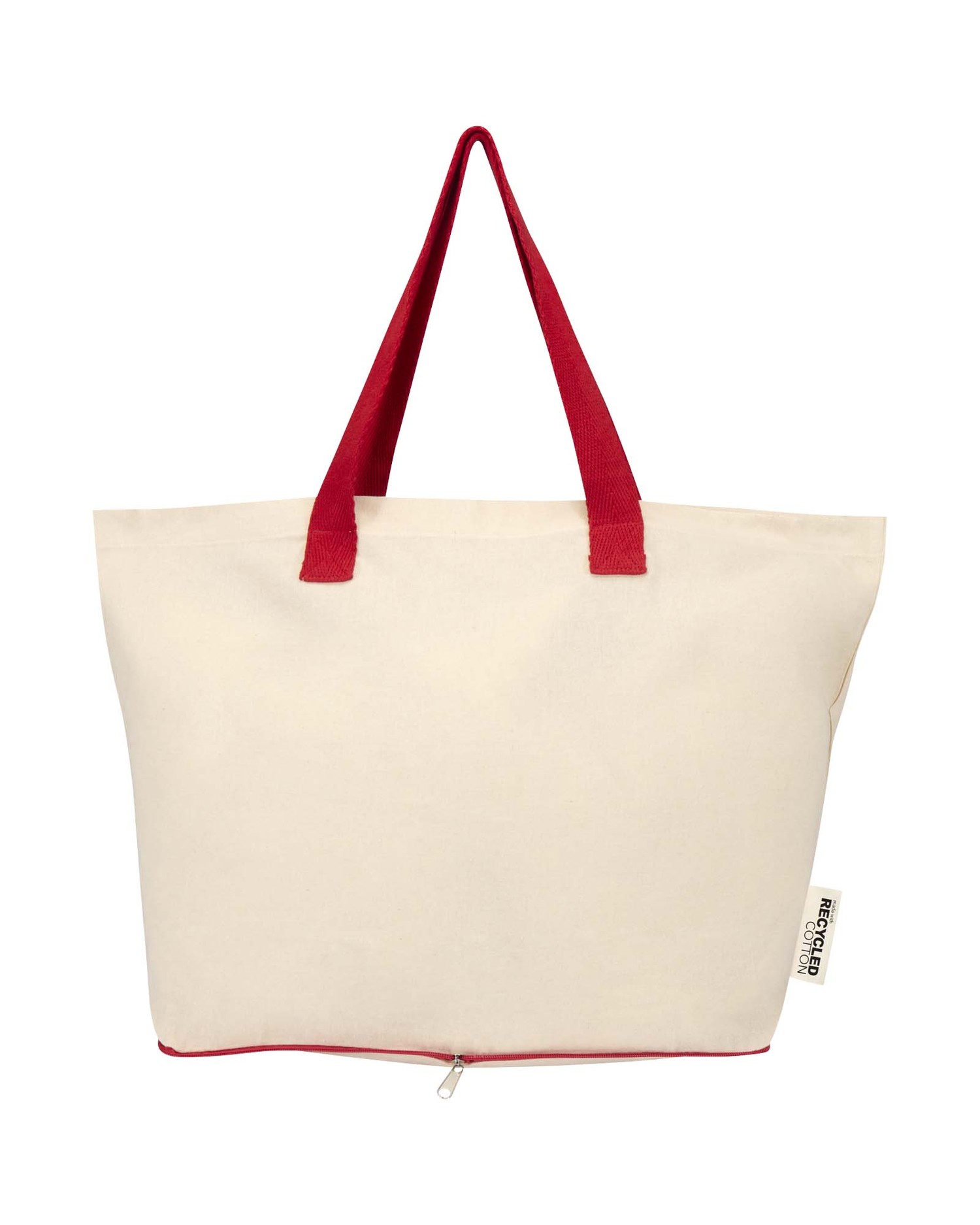 Sierra 140 g/m²:n GRS-kierrätetystä puuvillasta valmistettu, taitettava 12 litran kassi