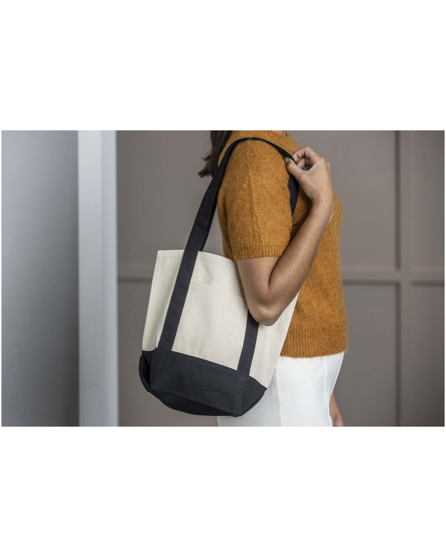 Sam 320 g/m²:n GRS-kierrätetystä puuvillasta valmistettu minikassi