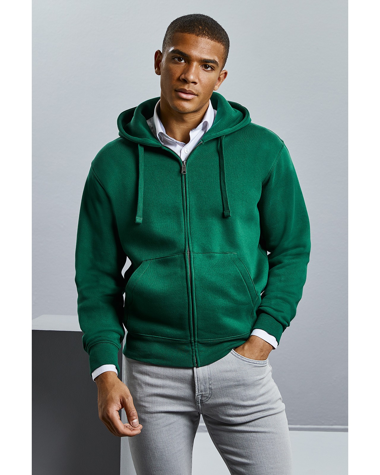 Russell Authentic vetoketjuhuppari Bottle Green